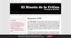 Desktop Screenshot of elrincondelacritica.com